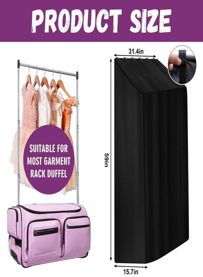 RunNico Three Sides Privacy Curtain for Dance Bag, Portable Dancer Changing Curtain with Storage Bag, Backstage Privacy Changing Room for Training Competition Accessories Outdoor Camping (Black) - Image 2