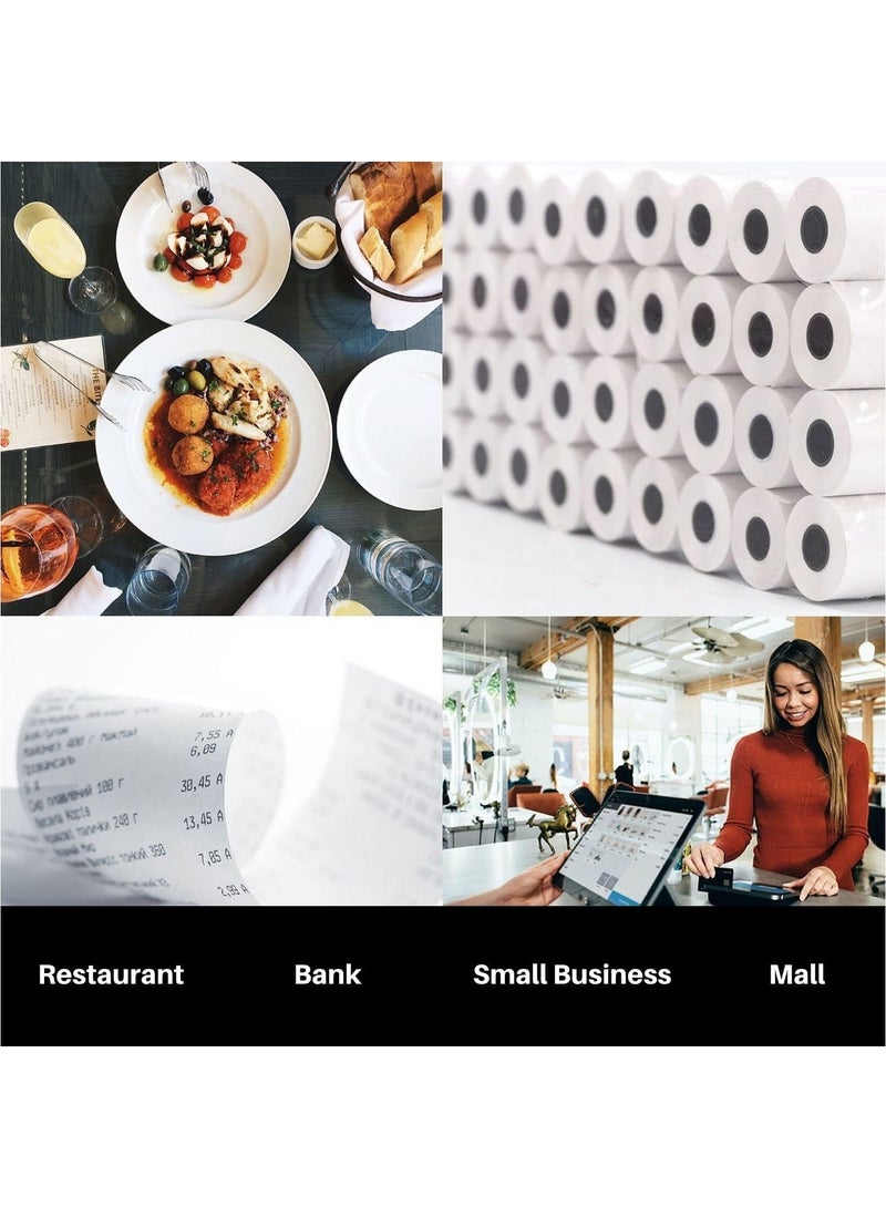 MARKQ [2 Rolls] Thermal Paper Receipt Rolls, 80 x 80mm | Bill Ticket Printing for POS/Cash Register Receipt, Credit Card Machine, EPOS - Image 3