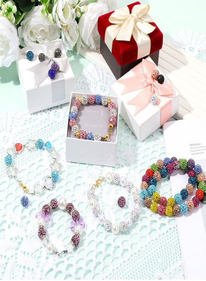 Prasacco 240pcs 10mm Rhinestone Beads for Jewelry Making, 24 Colors Sparkle Round Disco Ball Beads Bulk, Shiny Crystal Clay Bead for Jewelry Making, Bracelet, Necklace, Earring Crafting - Image 3