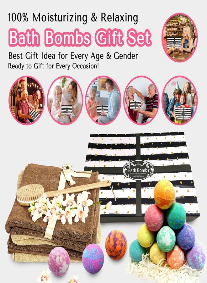 Purelis Fathers Day Bath Bomb Gift Set for Men. 24 Luxury Bath Bombs Individually Wrapped Bulk Moisturizing Organic Bath Fizzies for Women, Men Kids! Best Bath Spa Set for Dad & Teens! Gifts for Him - Image 5