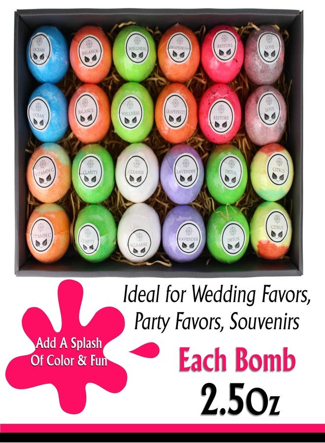Purelis Fathers Day Bath Bomb Gift Set for Men. 24 Luxury Bath Bombs Individually Wrapped Bulk Moisturizing Organic Bath Fizzies for Women, Men Kids! Best Bath Spa Set for Dad & Teens! Gifts for Him - Image 3