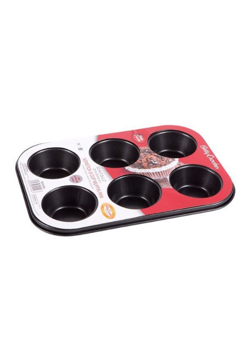 Betty Crocker - FE Muffin Pan 6cup 28cm BC1092 - Image 1