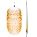 FeelfunFeather Feathers DusterLong Telescoping Lambswool Dusters with Stainless Steel Extension Pole Up to 878 for Cleaning High Ceiling Fan High CeilingsFurnitureHard to Reach Areas - Image 1