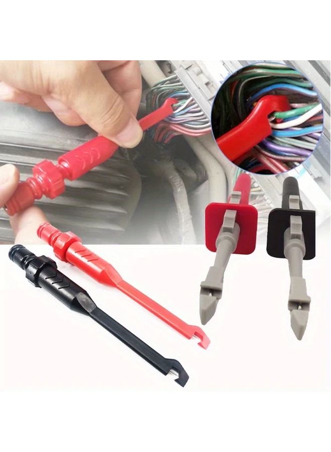 1pc Pro Master Car Circuit Tester Clip Insulation Piercing Probe For Vehicle Electrical System Diagnosis No Battery Required Automotive Diagnostic Tool Black - Image 1
