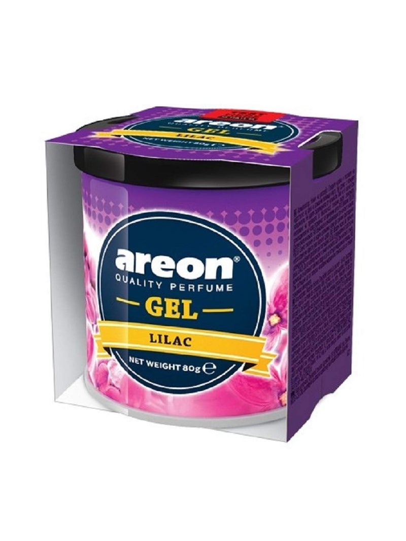 عطر السيارة AREON GCK11 جل معطر هواء برائحة تدوم طويلاً للسيارة أو المنزل مزيل الروائح ليلك