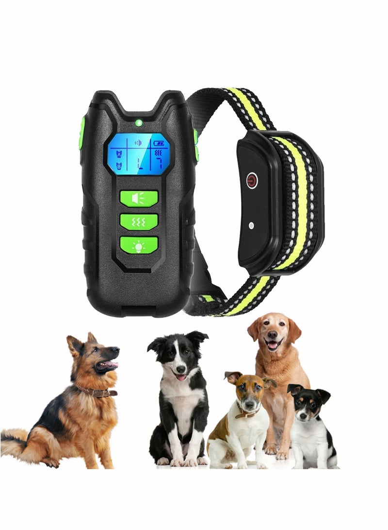 Excefore Dog Training Collar, Waterproof Dog Collar, Remote Control Dog Training Collar No Shock Rechargeable Training Collar with Strong Vibration Beep, 400 meters Remote Range Adjustable Vibration Levels - Image 1