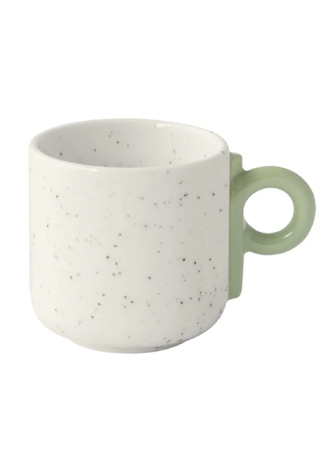 Easy Life 6-Piece Microwave and Dishwasher Safe Porcelain Coffee Mug Set Multicolor 100 ml R1742