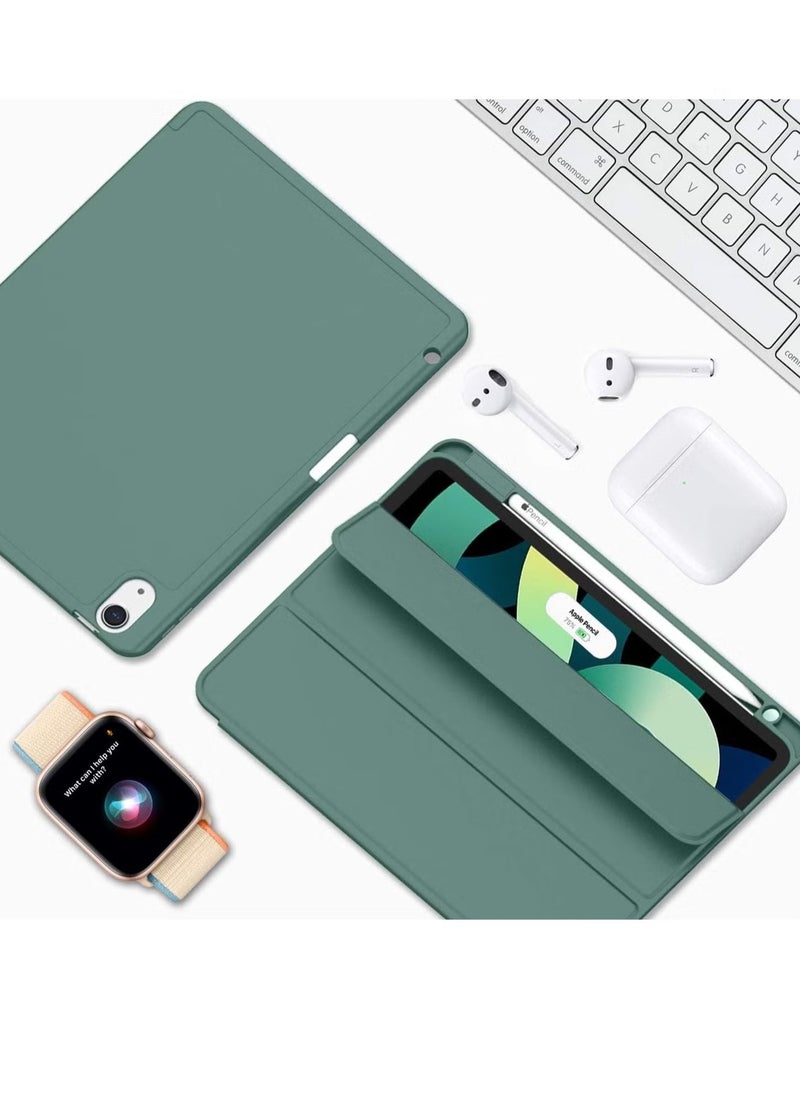 JAJEEK Case for iPad 10th Generation 10.9 Inch (2022 Model) – Slim Stand Hard Back Shell Cover with Auto Wake/Sleep Function, Durable Protection, Lightweight & Stylish – Precise Cutouts for Easy Access to Ports, Buttons & Camera – Perfect Fit for iPad 10.9” 10th Gen, Dark Green