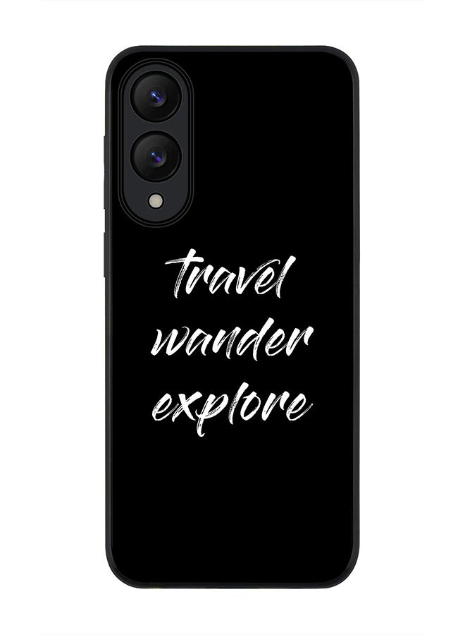 Stylizedd For Samsung Galaxy S25 Edge Case,Slim fit Camera Protection, Shockproof Thin Phone cover  - Travel Wander Explore