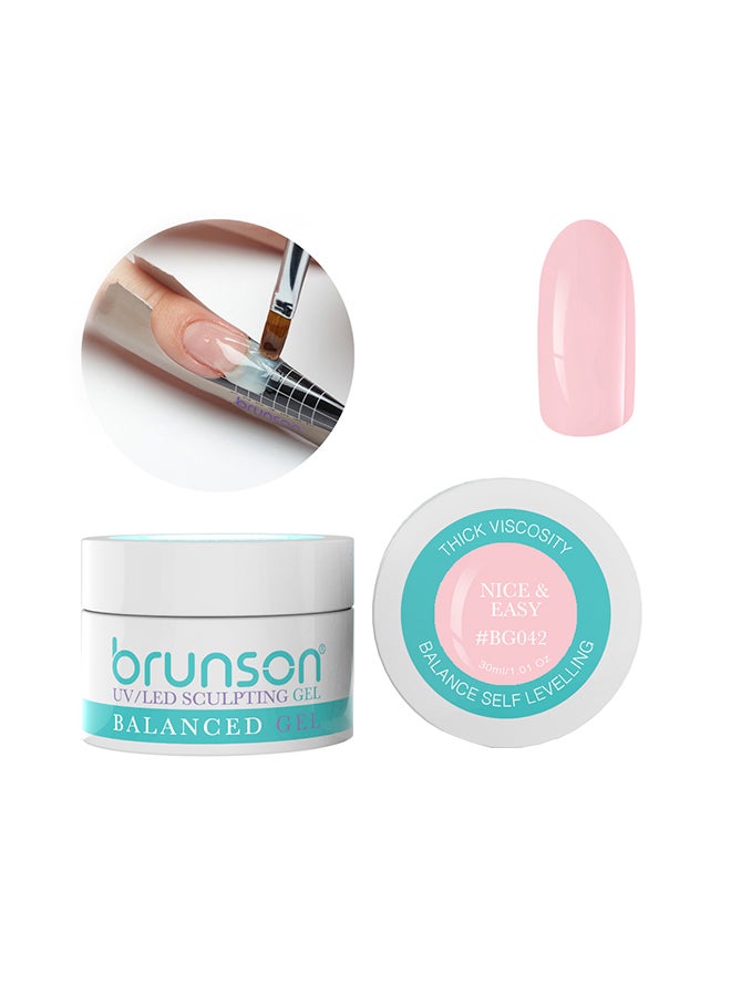 brunson Sculpting Camouflage Uv Builder Gel Balanced Level Gel Uv Sculpting Nail Gel System Nice And Easy Bg042
