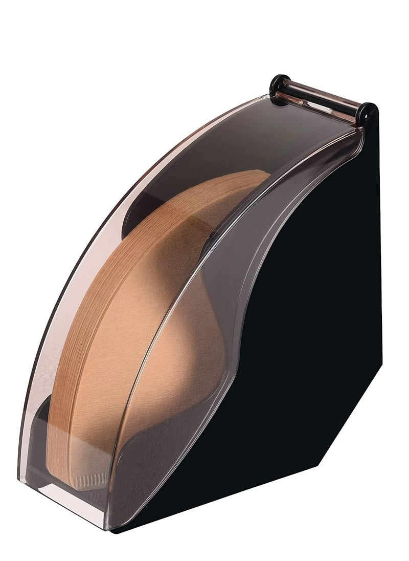 EqiEch - Hand-Drip Coffee Filter Holder With Dust-Proof Cover,Coffee Filter Box Suit For #01,#02 And V60 Filter Paper Size,Pour Over Coffee Filter Paper Storage Box,V60 Filter Paper Rack Holder Stand - Image 1