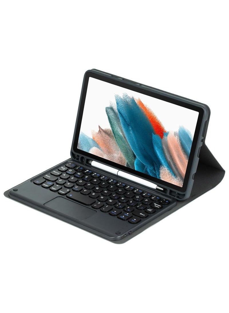 General Arabic and English Touched Keyboard Case Compatible with Samsung Galaxy Tab S6 Lite 10.4 inch 2024 (SM-P620/P625/P627),With Mouse Detachable Wireless Bluetooth Keyboard  - Image 2