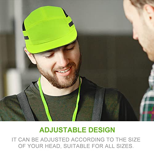 GREEN DEVIL Bump Cap for Safety Baseball Cap Style Hard Hats for Adult Men Women Breathable Lightweight Safety Hat for Head Protection with Reflective Stripes - Image 3