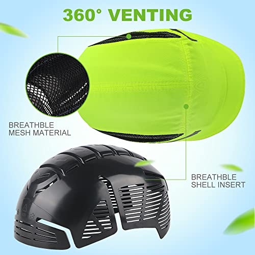 GREEN DEVIL Bump Cap for Safety Baseball Cap Style Hard Hats for Adult Men Women Breathable Lightweight Safety Hat for Head Protection with Reflective Stripes - Image 2