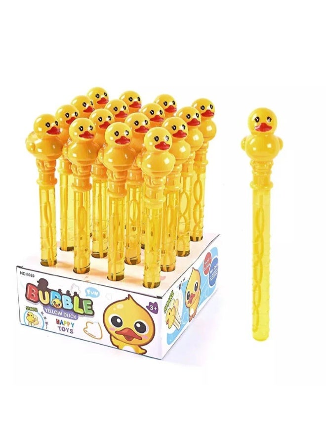 TOY GARDEN 16 pcs Kids Plastic Animal Duck Bubble Machine Set with Soap Wand Stick Fun Outdoor and Indoor Toy for Creative Play and Party Activities - Image 1