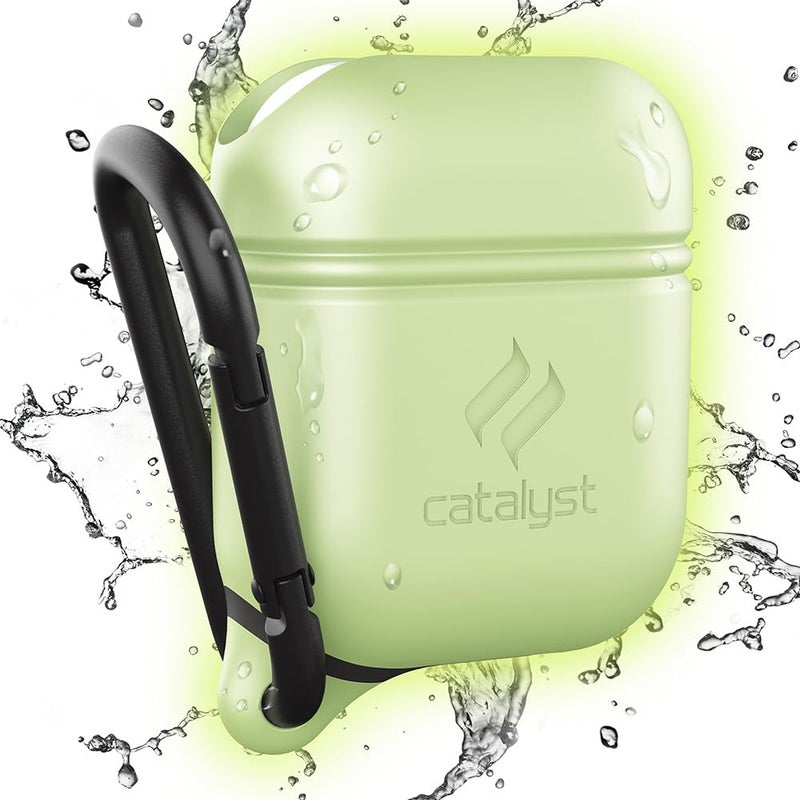 Catalyst Waterproof Case for AirPods 2nd Generation and AirPods 1st Generation - Wireless and USB-C Charging High Drop Protection AirPods Gen 2 and Gen 1 Case with Carabiner, One Piece Design - Image 1