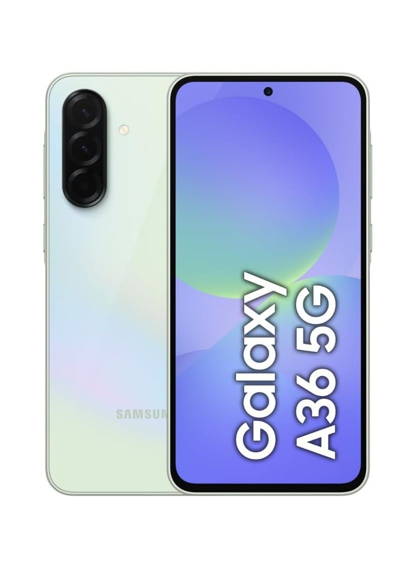 Samsung Galaxy A36 5g Awesome Lime 12gb 256gb Awesome Intelligence Ai Smartphone Circle Search My Filter Object Eraser 4nm Snapdragon Processor Flagship Grade Selfie Camerae
