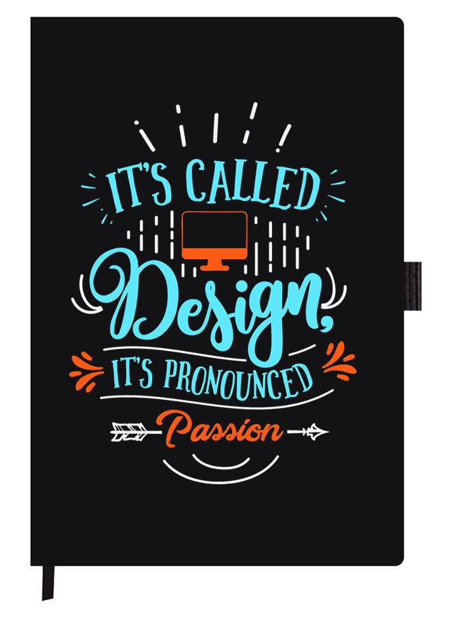 Theodor Designer A5 Thick Black Hardcover Notebook Its Called Design - Image 1