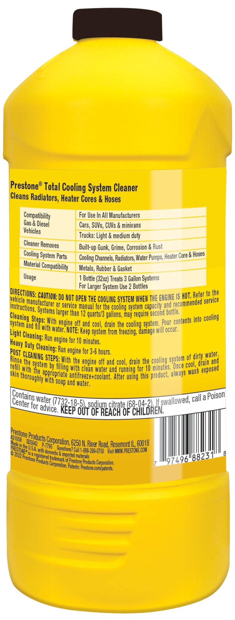 Prestone Products Corp Radiator Flush/Cleaner AS105R - Image 2
