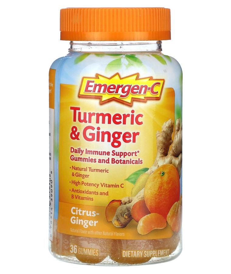 Emergen-C Turmeric & Ginger Citrus-Ginger 36 Gummies
