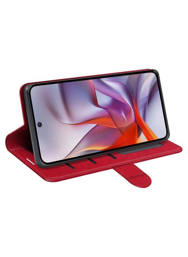 erorex Case For Motorola Moto G 5G 2025 R64 Texture Horizontal Flip Leather Phone Case - Image 5