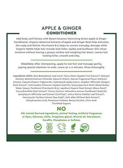 Green Apple & Ginger Shampoo & Conditioner Bundle 8 Fl Ounce Volume For Fine Hair L Deep Moisturizing Antioxidants Maca Root Softer & Shinier Smooth & Silky - pzsku/Z36AC20C4AD6E93D61F53Z/45/_/1660656258/1ce721f8-a386-4424-bb6a-d540b289d416