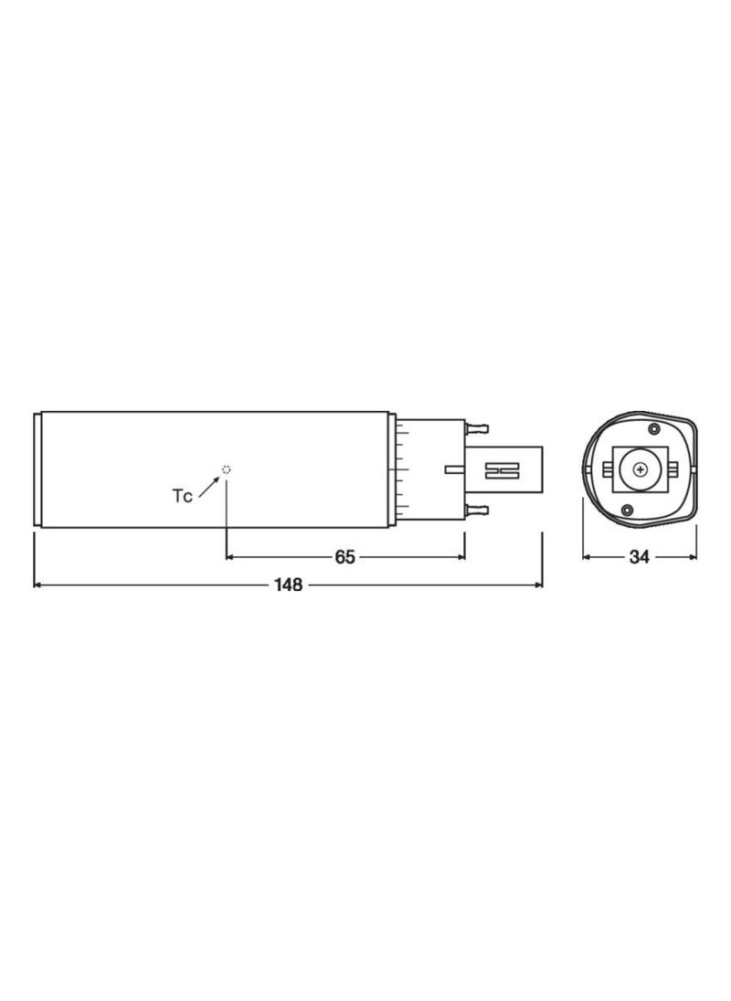 Osram - OSRAM DULUX D/E 18 LED lamp for G24Q-2 base, 7 watt, 770 lumen, cool white (4000K), rotatable, replacement for conventional 18W Dulux lamp - Image 1