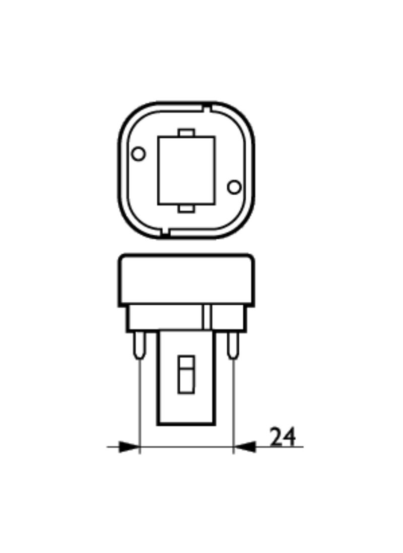 Osram - OSRAM DULUX D/E 18 LED lamp for G24Q-2 base, 7 watt, 770 lumen, cool white (4000K), rotatable, replacement for conventional 18W Dulux lamp - Image 1