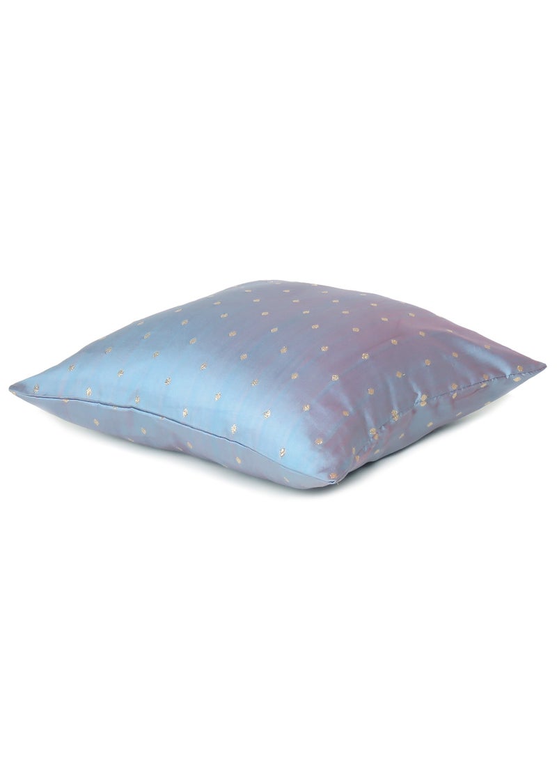 ريارا غطاء وسادة رمادي فولاذي لغطاء وسادة مزخرف لغرفة المعيشة أو غرفة النوم أو المكتب أو الكرسي أو المقعد أو الأريكة (مجموعة من قطعتين مقاس 16 × 16 بوصة)  - Image 3