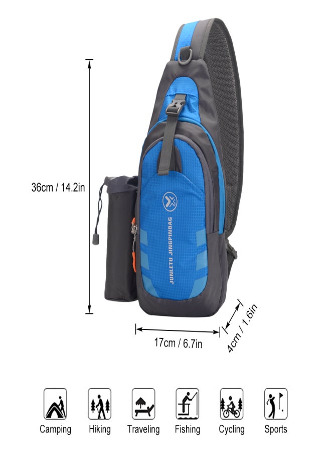JUNLETU Men Women Sling Backpack Chest Crossbody Bag Shoulder Bag Travel Sports Gym Daypack - Image 3