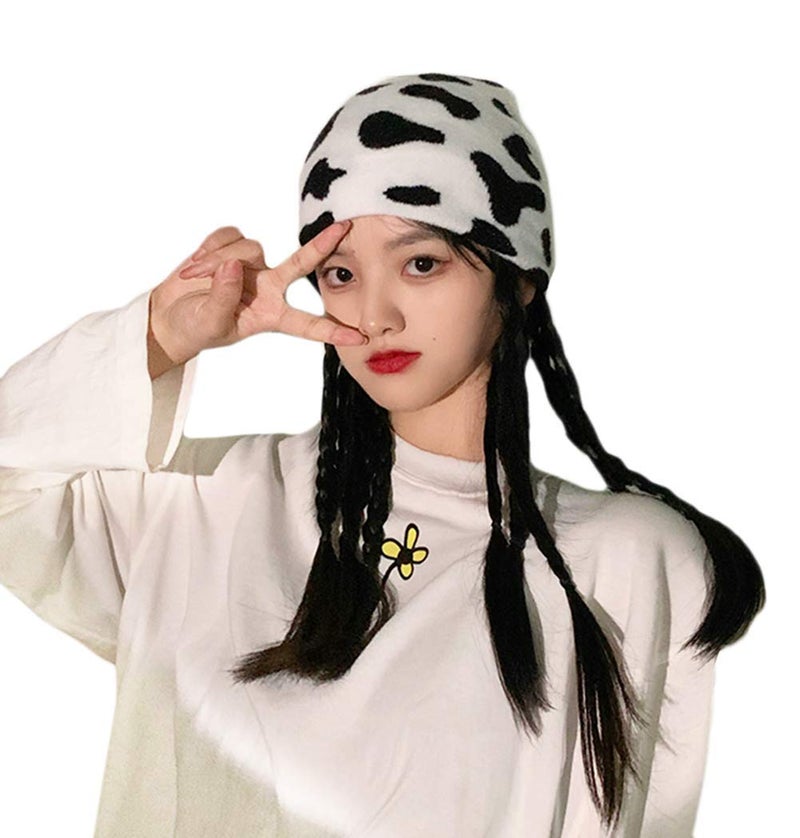 Newfancy Women Men Winter Hats Animals Print Pattern Beanie Knitted Soft Warm Slouchy Skull Ski Cap - Image 2