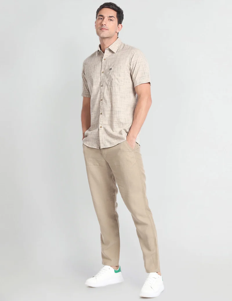 Tartan Check Cotton Casual Shirt