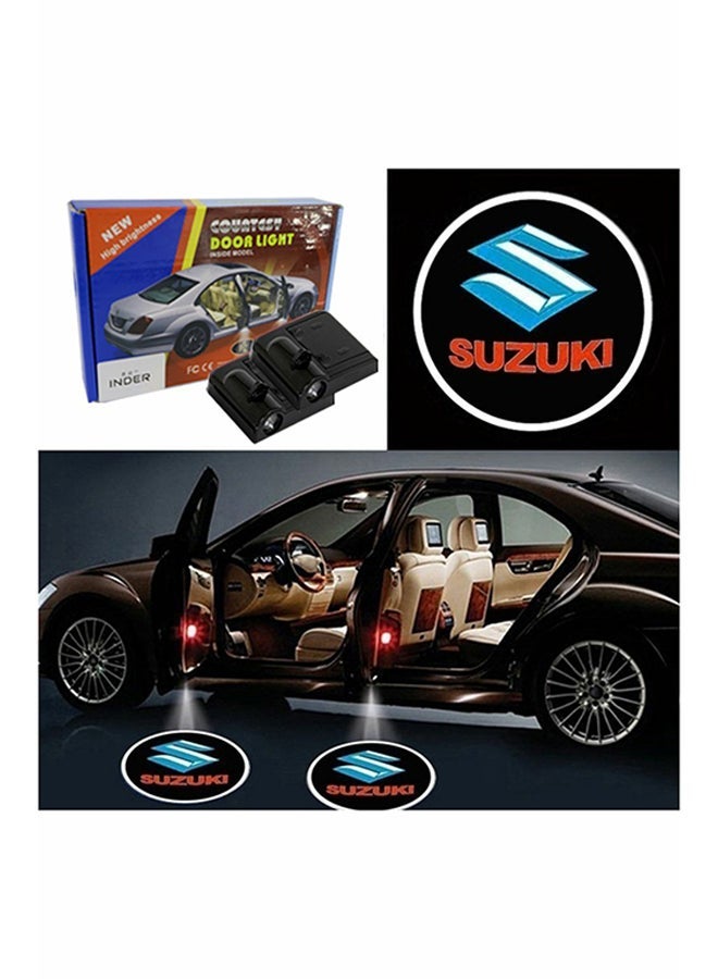 Y&D 2-Piece LED Car Door Suzuki Logo Projector Shadow Light Set  - Image 1