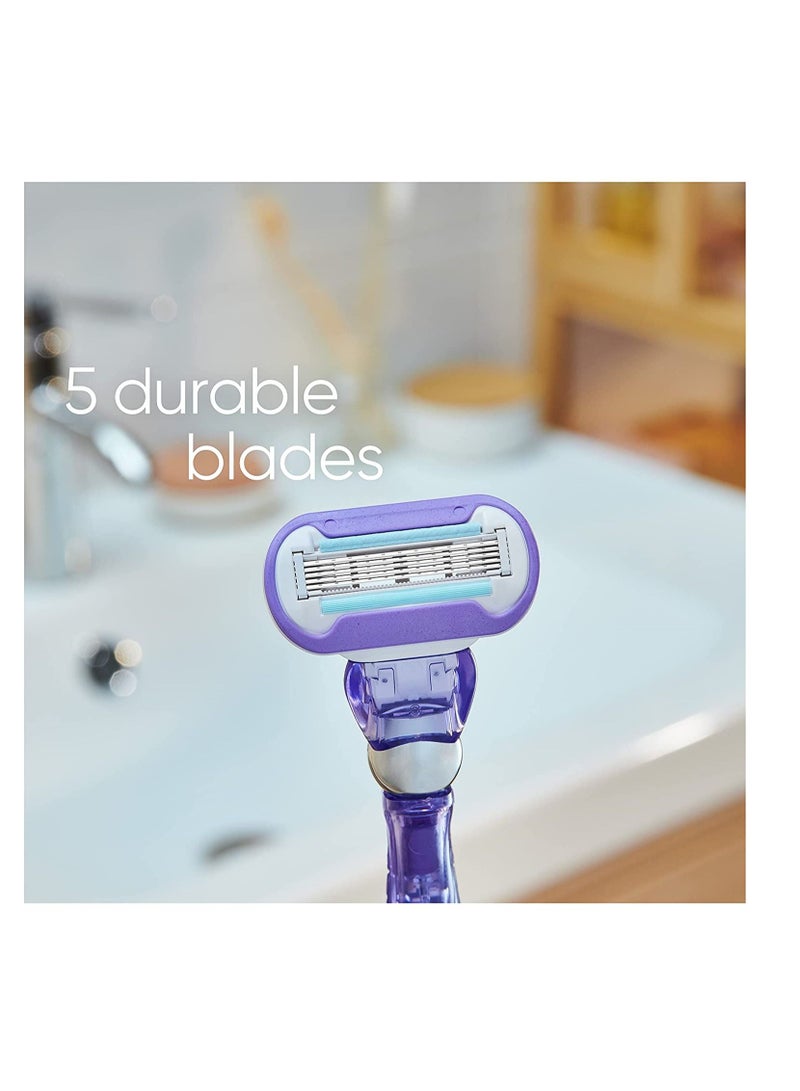 Gillette Swirl Flexiball Women's Razor, 1 Count - Image 3