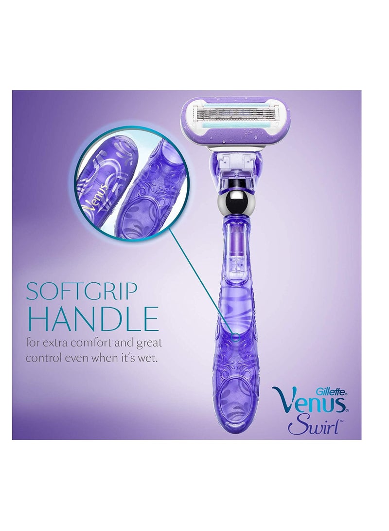 Gillette Swirl Flexiball Women's Razor, 1 Count - Image 2