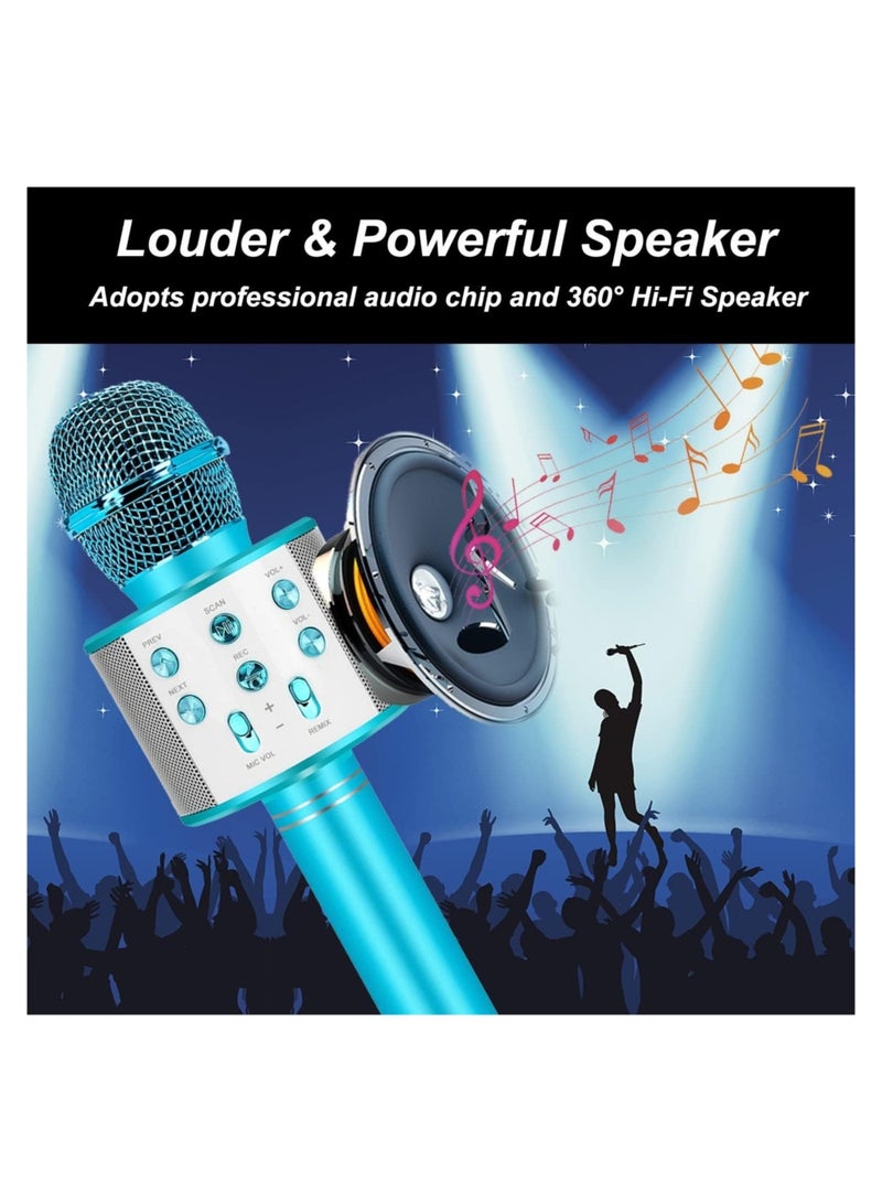 ELTRAZONE Bluetooth Karaoke Microphone Wireless,Portable Singing Microphone for Kids Adults,Karaoke Machine for Kids Toys,Birthday Gifts Ideas for 3 4 5 6 7 8 9 10 11 12 Year Old Girls Boys Teens - Image 4