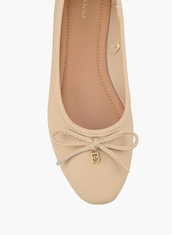 Flora Bella By Shoexpress BEIGE Women Slip-On Ballerina Shoes for Women | Best Price UAE