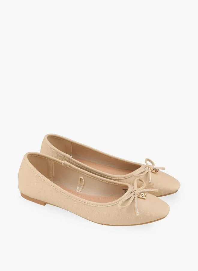 Flora Bella By Shoexpress BEIGE Women Slip-On Ballerina Shoes for Women | Best Price UAE