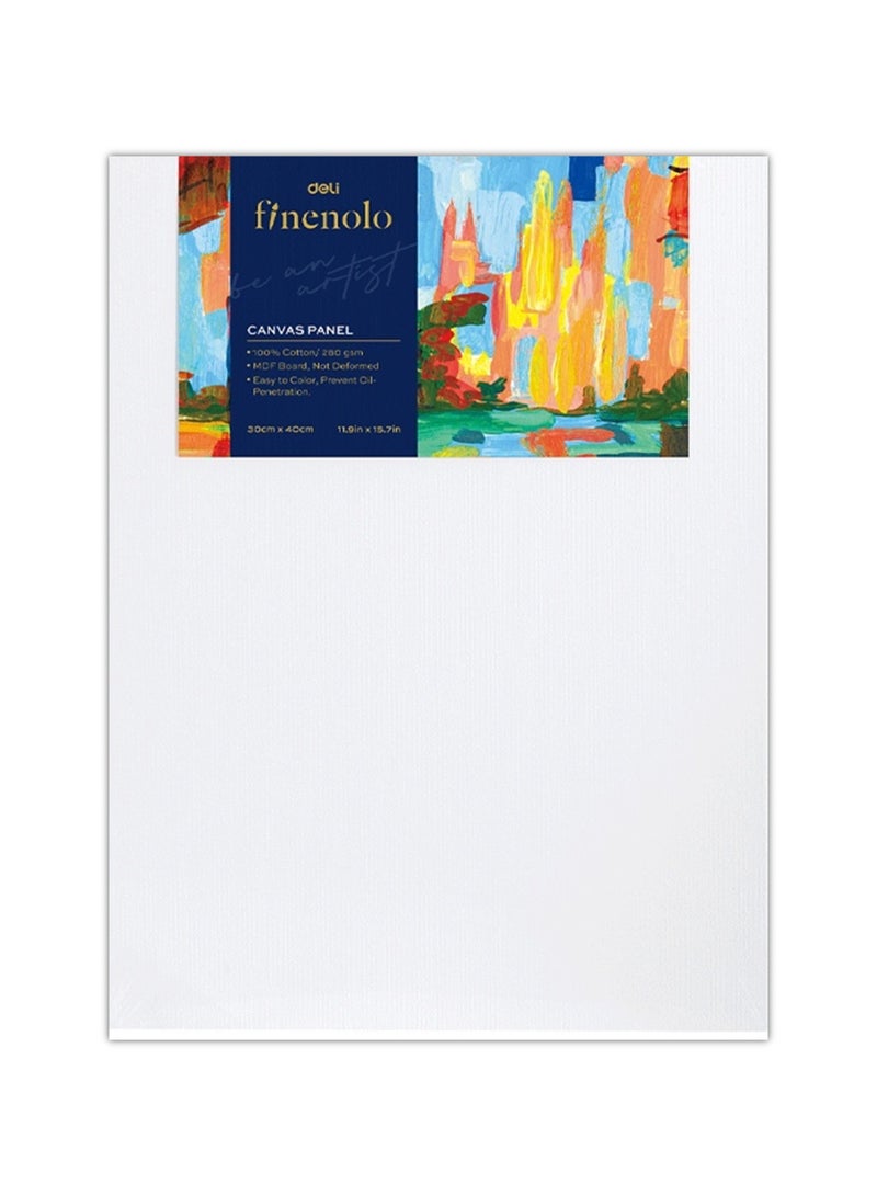 Deli 1-Piece Artist Canvas Panel 20x30cm Size 280gsm Thickness  - Image 1