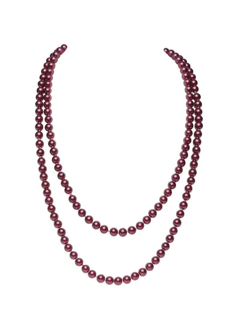 كاست ويف Complete 1920s Flapper Costume Accessories Set - Great Gatsby Style Headband, Pearl Necklace, Gloves, and Holder - Image 3