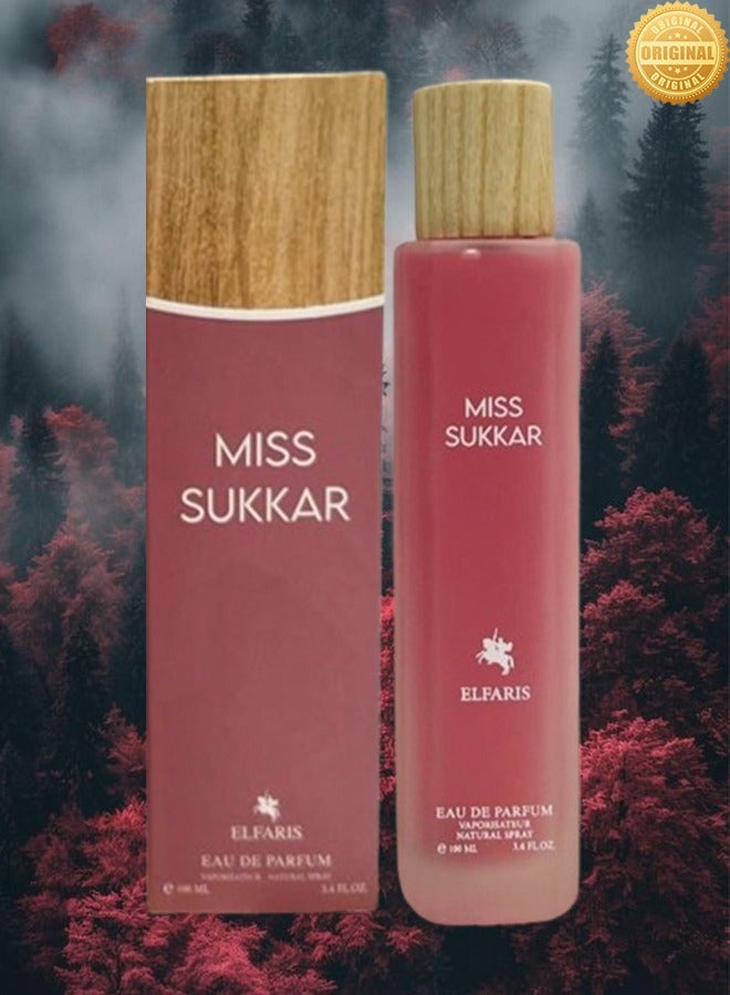 FARIS 10 Pieces Miss Sukkar Perfume EDP 100ML - Image 2