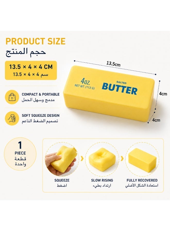 Butter Squishy Toys, Slow Rising Soft Sensory Fidget Toy, Stress Relief Squeeze Toy for Kids, Birthday Party Gift - Image 3