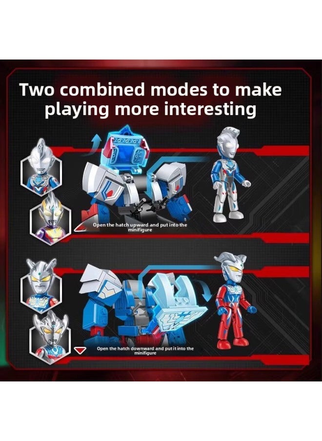 Generic - Enlightenment Assembled Building Blocks Toy Suit Ultraman Enhanced Mecha Figure Hand-made Boy Deja Sailotede-Color:75031 Dark Tiga - Image 1