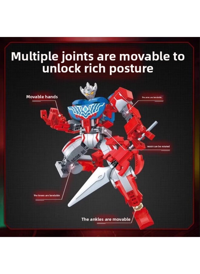 Generic - Enlightenment Assembled Building Blocks Toy Suit Ultraman Enhanced Mecha Figure Hand-made Boy Deja Sailotede-Color:75031 Dark Tiga - Image 1
