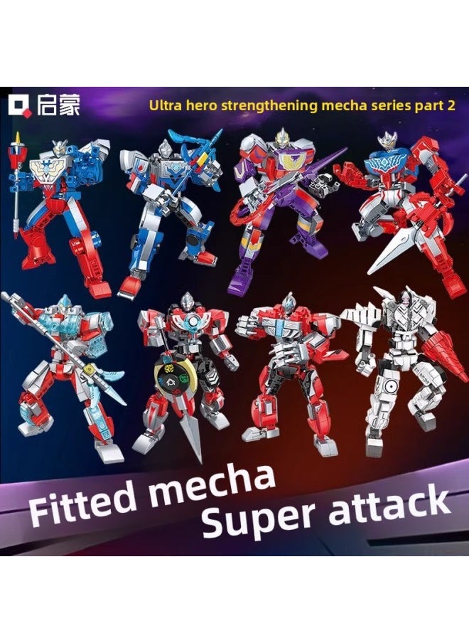 Generic - Enlightenment Assembled Building Blocks Toy Suit Ultraman Enhanced Mecha Figure Hand-made Boy Deja Sailotede-Color:75031 Dark Tiga - Image 1