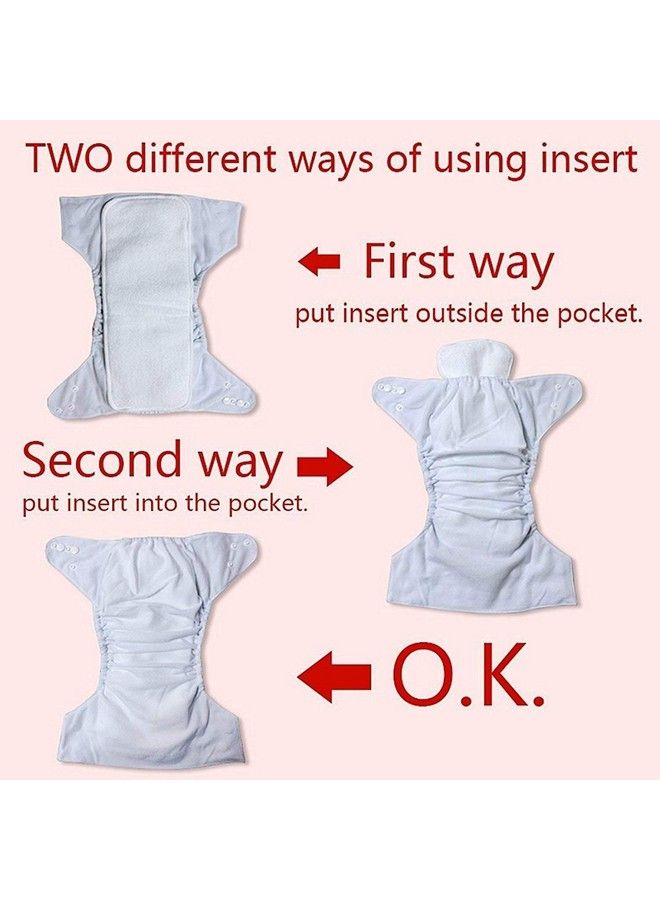 Baby Station Allinone Bottombumpers Washable Cloth Diaper (Multi Colours) (Set Of 5 Diaper + 5 Pads) - Image 5