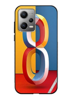 Protective Case Cover For Xiaomi Redmi Note 12 Pro Number 8 Design Multicolour