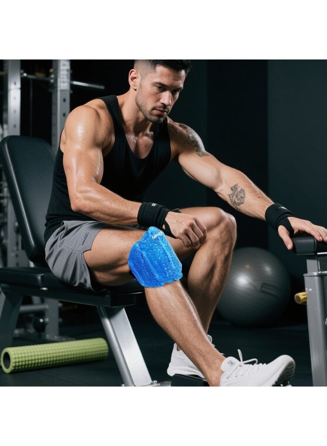 Knee Ice Pack Wrap ,Reusable Ice Packs for Knee Replacement Surgery, Gel Cold Therapy Pack for Injuries, Surgery Recovery, Arthritis, Swelling, Bruises, Joint & Muscle Pain Relief - Image 3