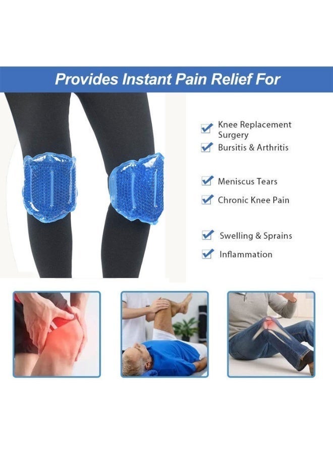 Knee Ice Pack Wrap ,Reusable Ice Packs for Knee Replacement Surgery, Gel Cold Therapy Pack for Injuries, Surgery Recovery, Arthritis, Swelling, Bruises, Joint & Muscle Pain Relief - Image 1