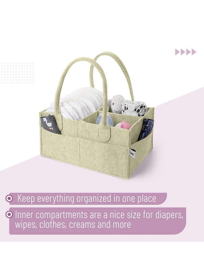 Mr. Pen Mr. Pen- Baby Diaper Caddy Organizer, Olive Calm, Baby Caddy Organizer with Handle, Compact Size, Collapsible & Portable  - Image 3